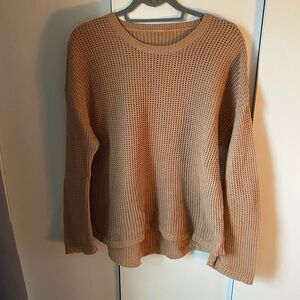 lululemon athletica Tan Crew Neck Sweater